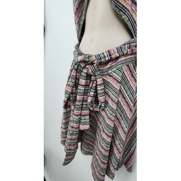 New Tularosa Knit Mini Dress Size Medium Revolve Soft Sage Multi Stripe Revolve - Picture 10 of 13